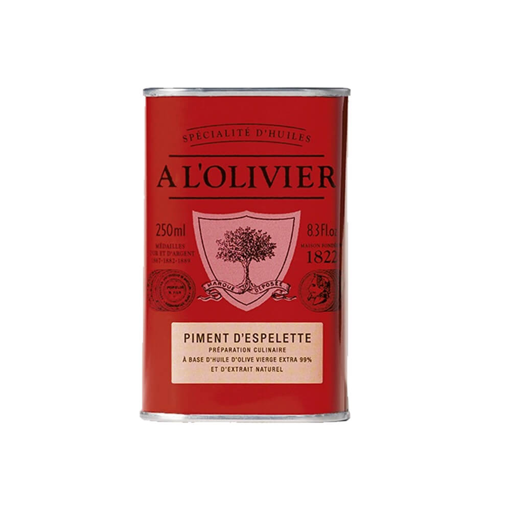 A L'Olivier Tin Espelette Pepper Olive Oil 250ml